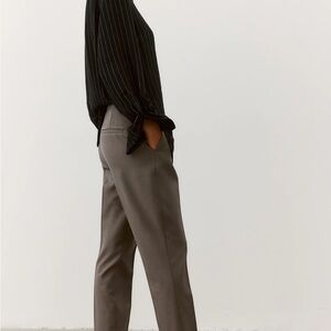 H&M dark taupe slacks size 4
